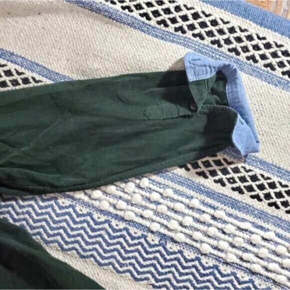 RETREAT Dark Green Lightweight Corduroy Shirt - Picture 12 of 13